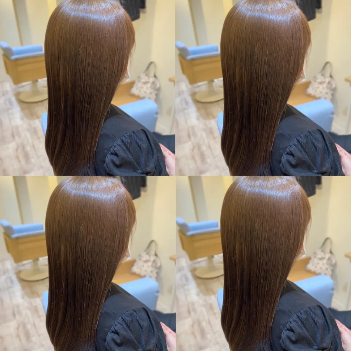 ロング 金島 青のヘアスタイル
