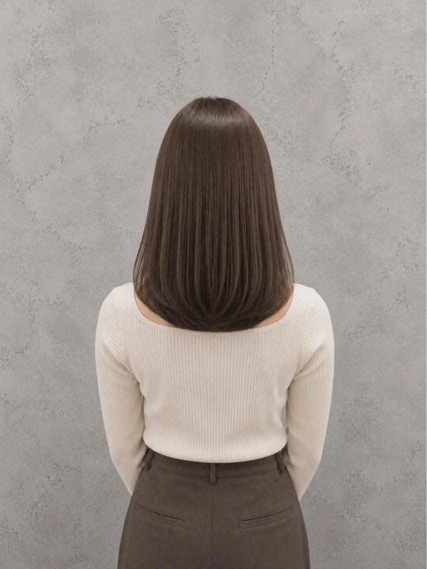 セミロング 🫧縮毛矯正 かとうよしき🫧のヘアスタイル