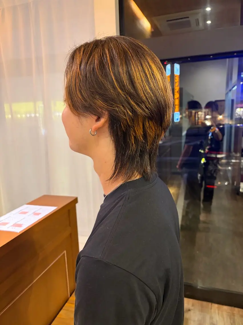 パーマ メンズ メンズブリーチ 縮毛矯正 カット 縮毛矯正 齋藤 大輔のヘアスタイル