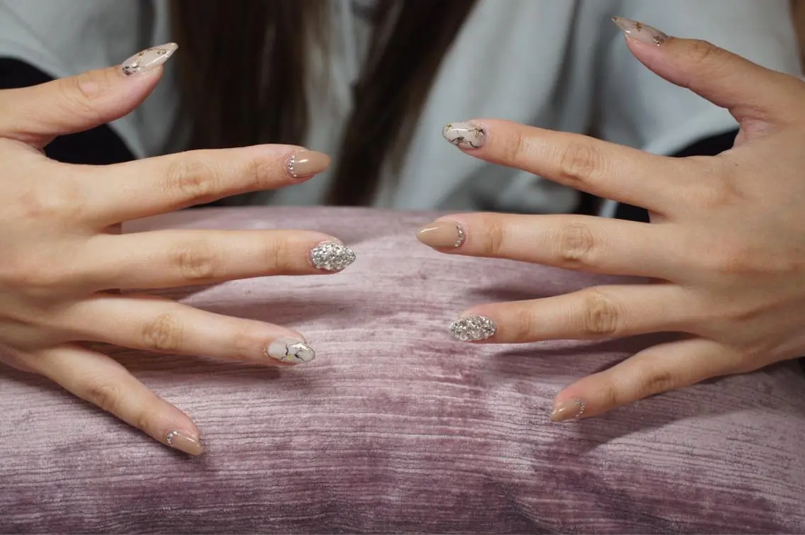 ネイル 大理石ネイル(マーブル) プライベートサロン jewel nailのネイルデザイン