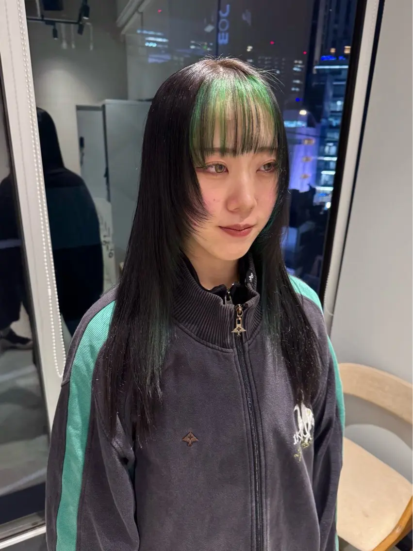 カラー ミストバング フェイスフレーミング カット ヘアカラー トリートメント 透明感カラー✨艶髪 制作🌱山根あゆみのヘアスタイル