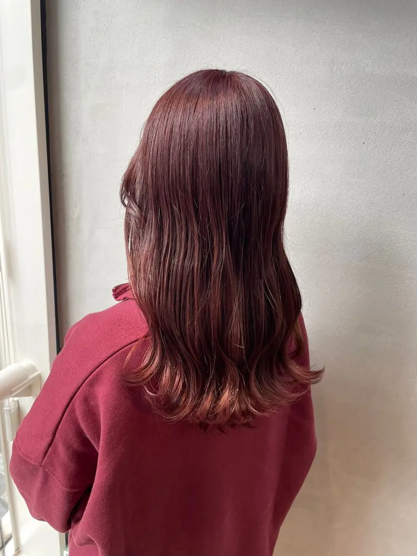 ミディアム カラー ピンクカラー カット ヘアカラー 女性リピ90%🍨 🩷佐藤みずきのヘアスタイル