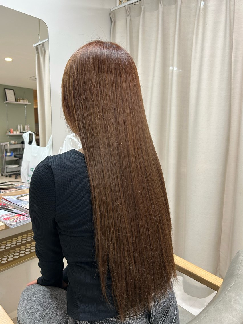 ロング カラー カット ヘアカラー トリートメント 椎木 優斗のヘアスタイル
