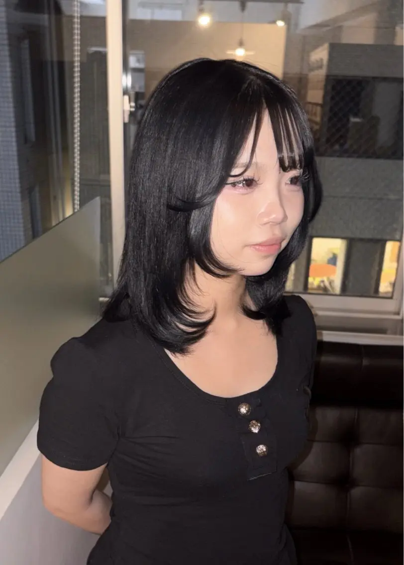 ロング ヘアカラー 小林 とものヘアスタイル