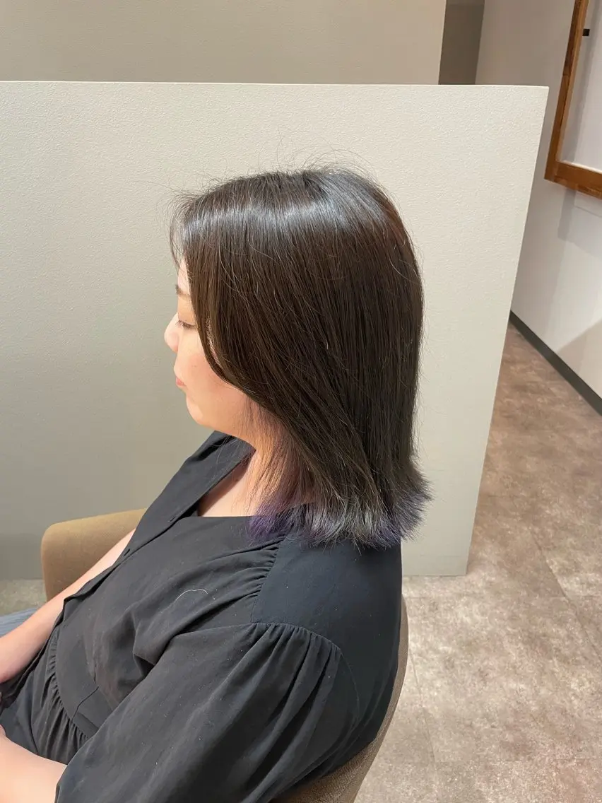 ミディアム パープルカラー ❄️透明感カラー / ハイトーン❄️WAOのヘアスタイル