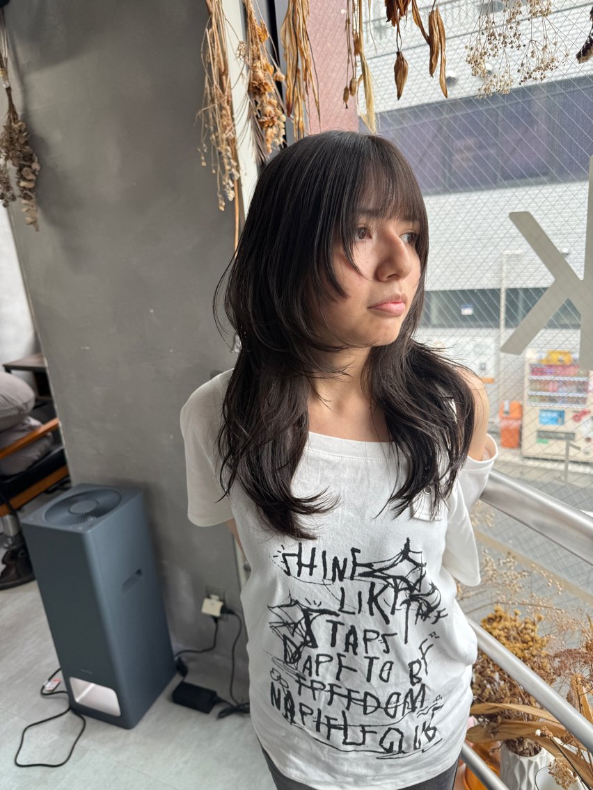 ロング カット ウルフ レイヤー パーマ🪐MANAのヘアスタイル