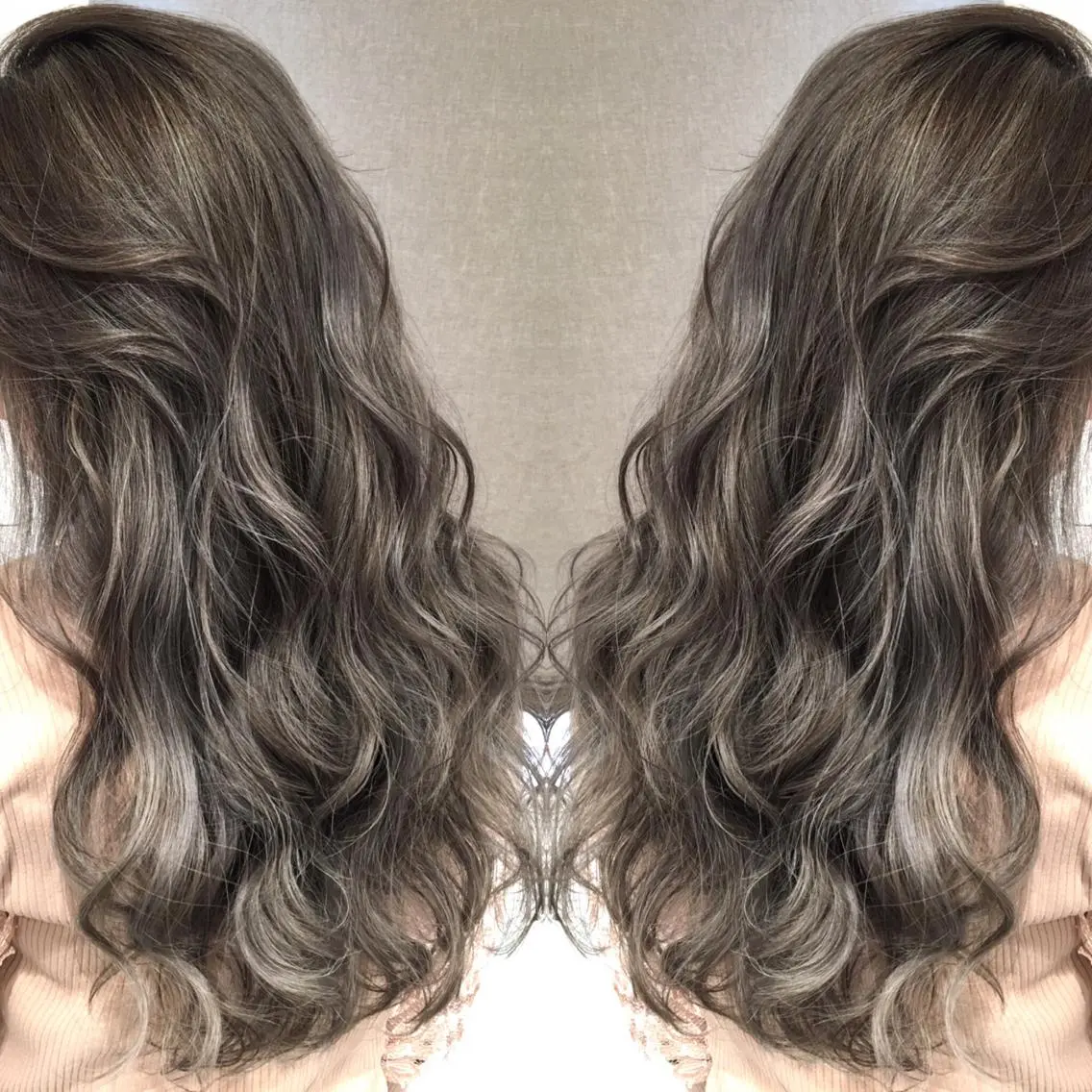 ロング カラー ハイライトカラー 3Dハイライト ハイライト ヘアカラー トリートメント 井上 一平のヘアスタイル