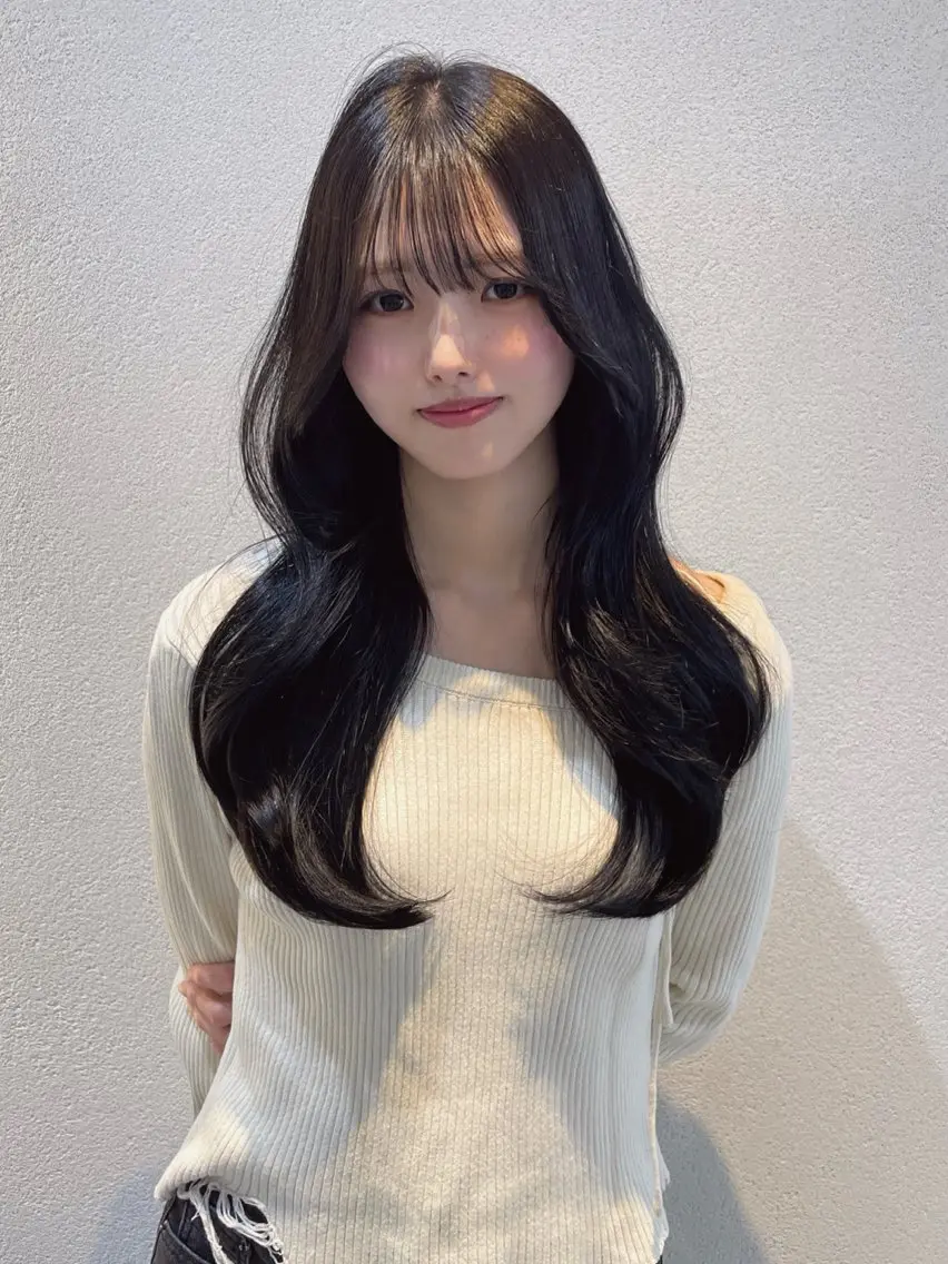 韓国レイヤーカット+ケアカラー+TOKIOトリートメント🫧の写真