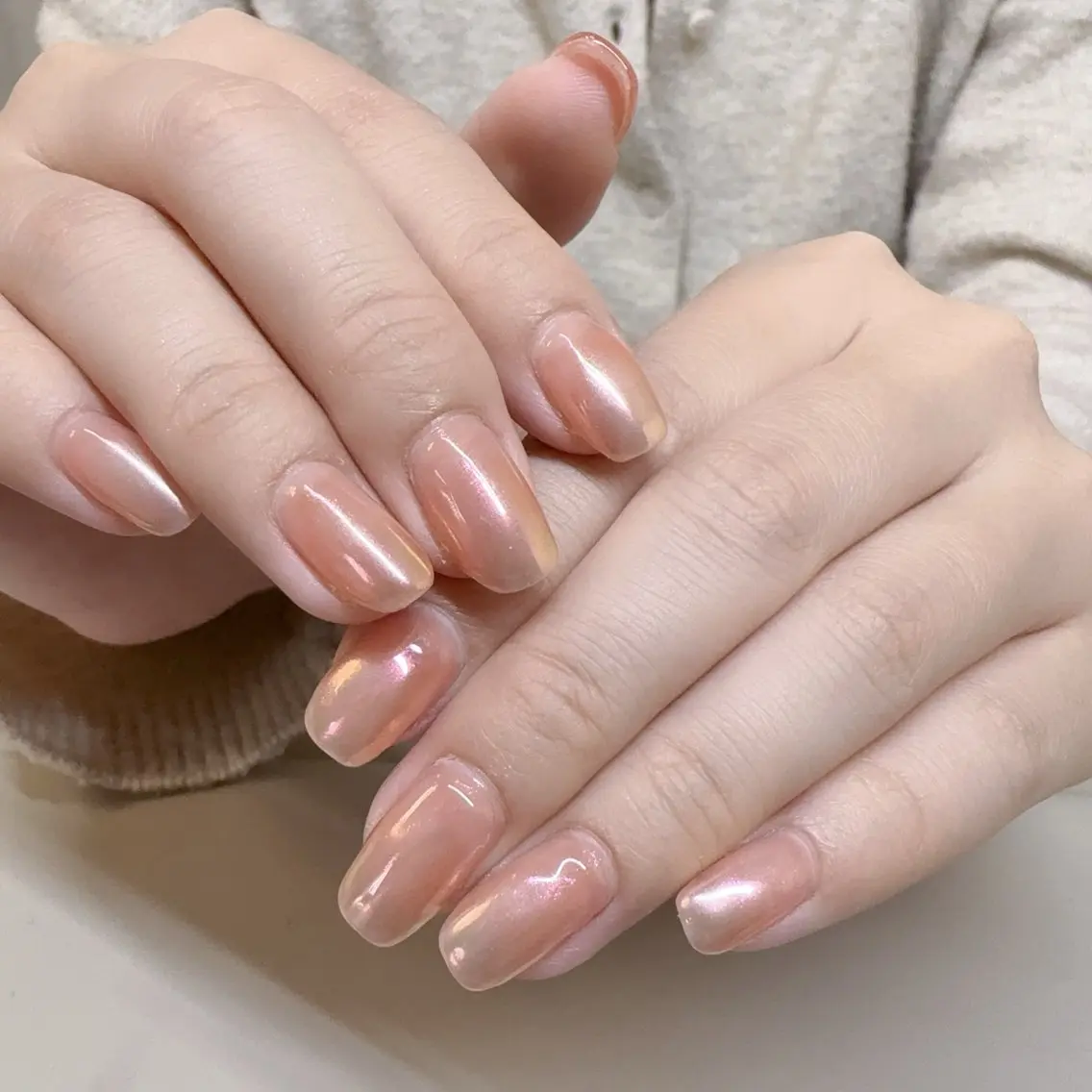 ネイル 成人式 フレンチネイル ジェルネイル グラデーション マグネットネイル ハンドネイル Rika  nail cocoのネイルデザイン