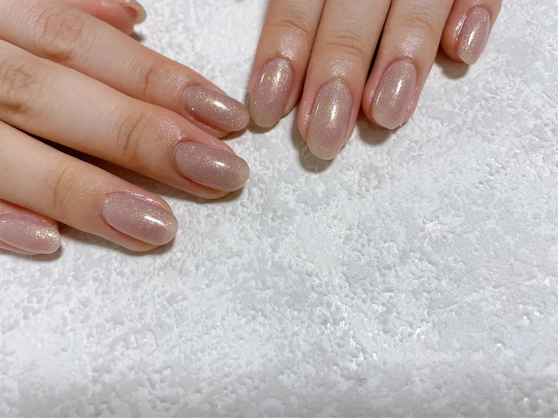 ネイル ジェルネイル 韓国ネイル ラメ(グリッター) メンズネイル パラジェル kiki nail たまプラーザのネイルデザイン