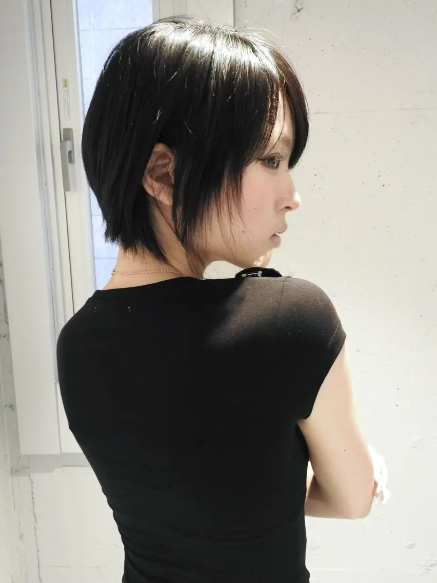 ショート ショートボブ ボブ ショートヘア 抜け感ショートボブ/ レイヤーkoukiのヘアスタイル