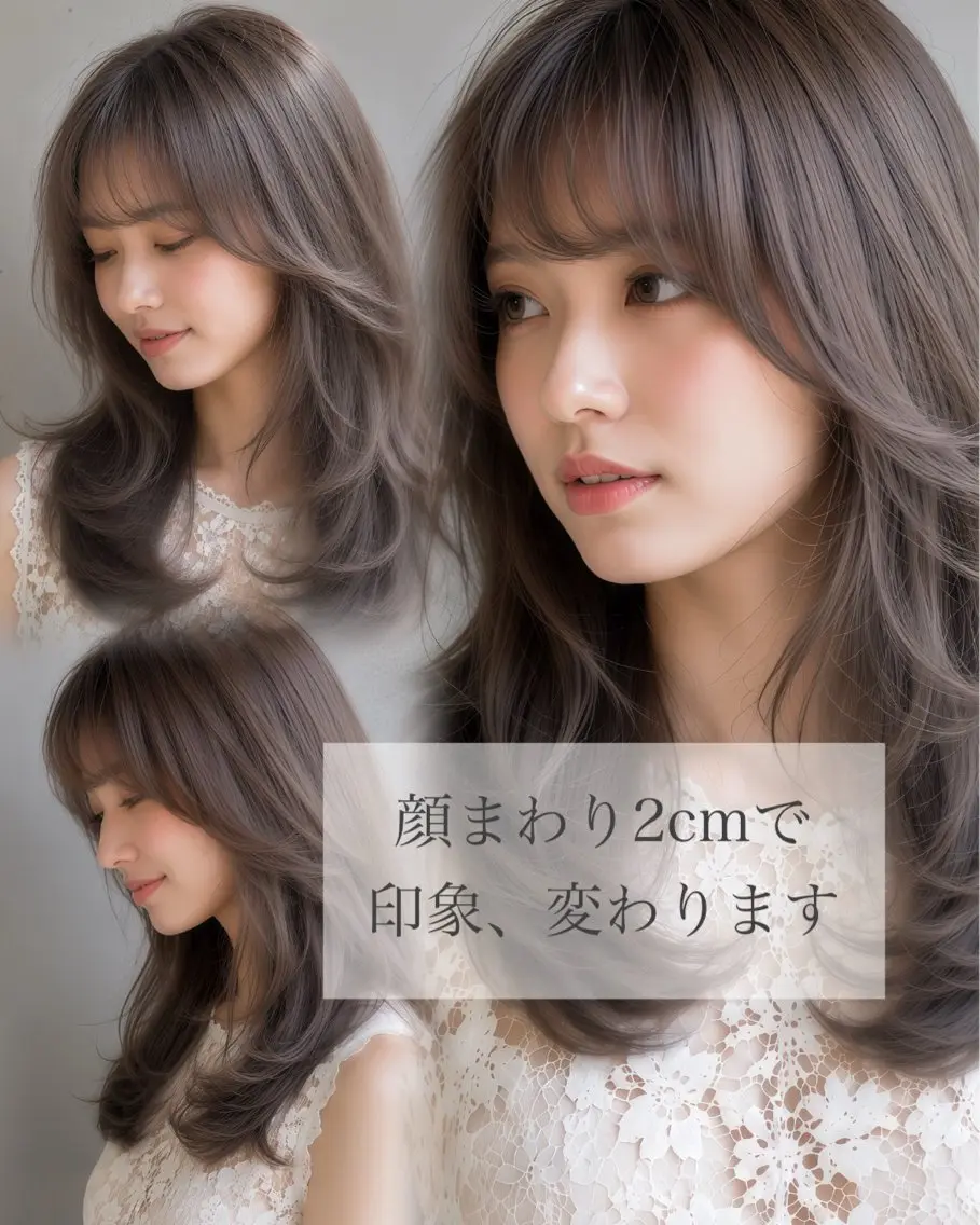 セミロング カラー 韓国風スタイル 北田陸斗のヘアスタイル