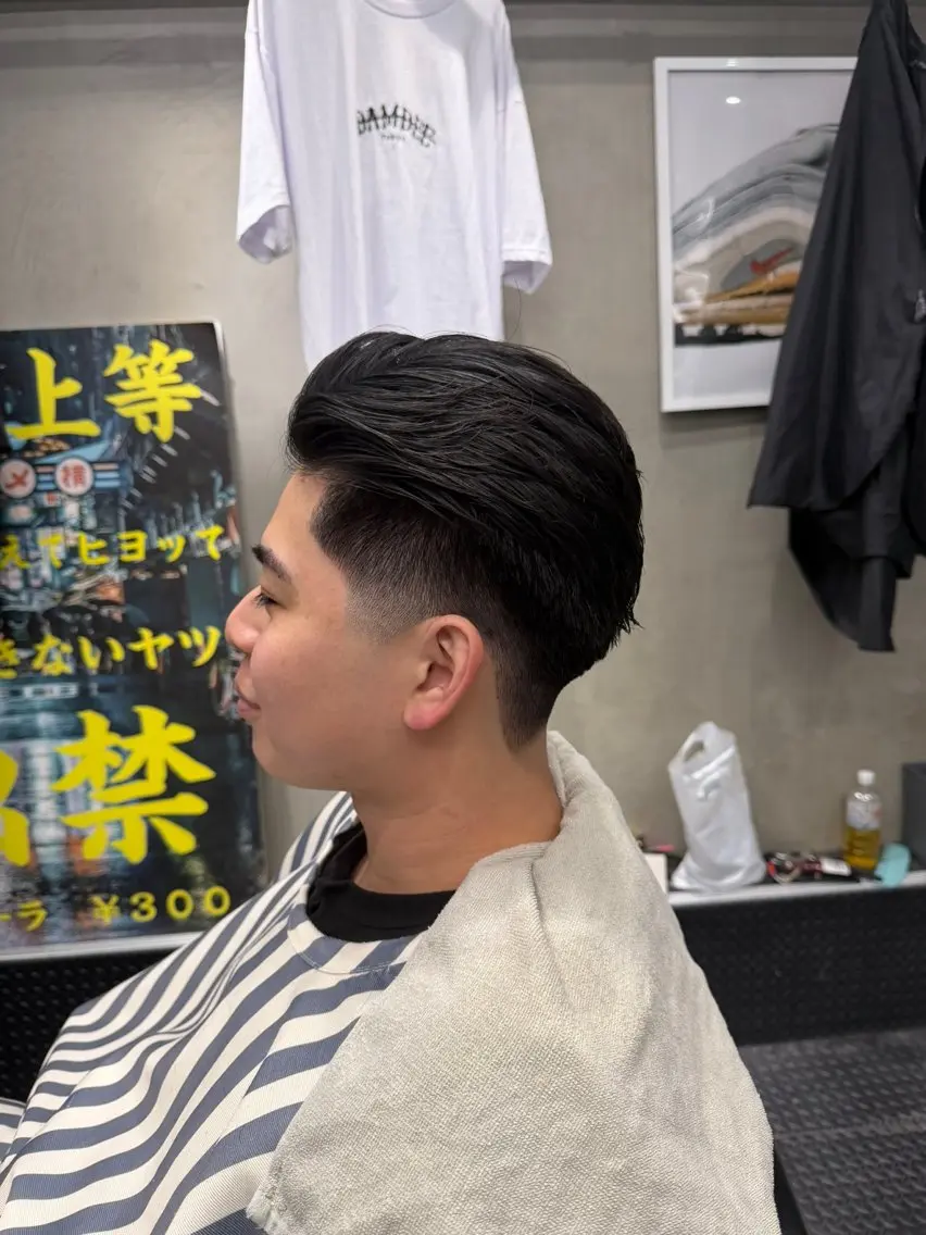 ショート パーマ カット パーマ メンズ特化理容師 ふうきのヘアスタイル
