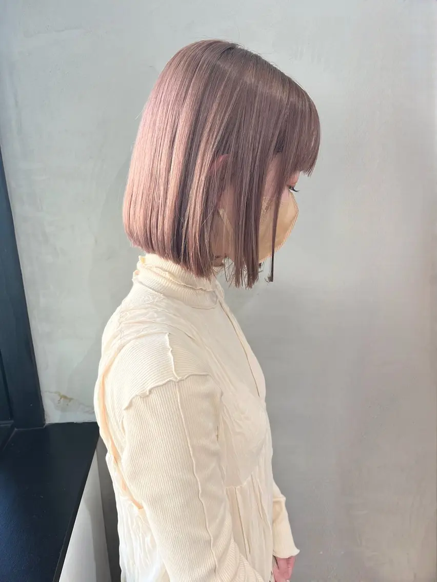 ショート カラー ヘアカラー トリートメント Risa🐈⬛/ グレージュ/透明感のヘアスタイル