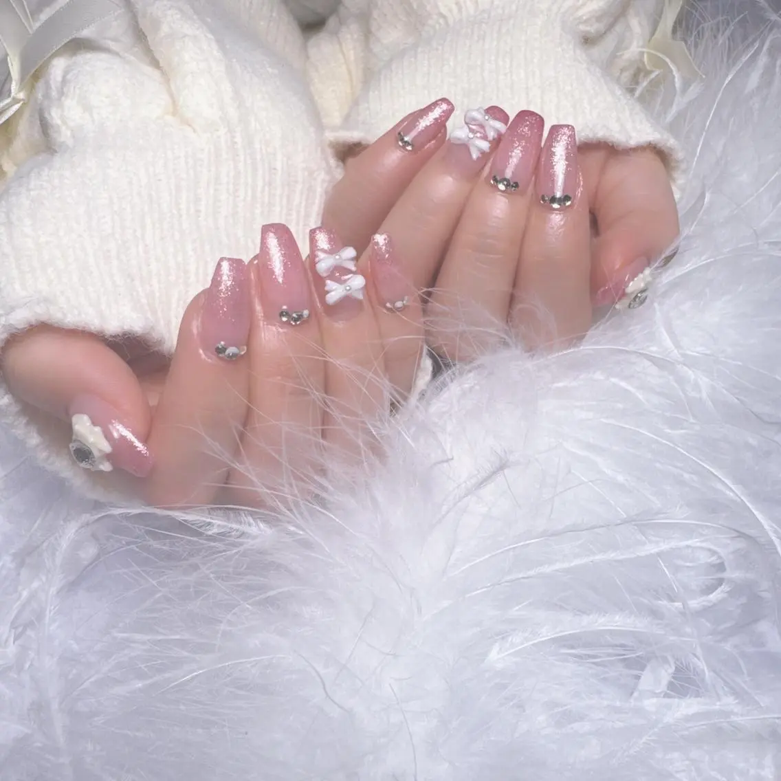 【HANDオフあり】チップ長さだし10本+定額ワンホンデザインの写真