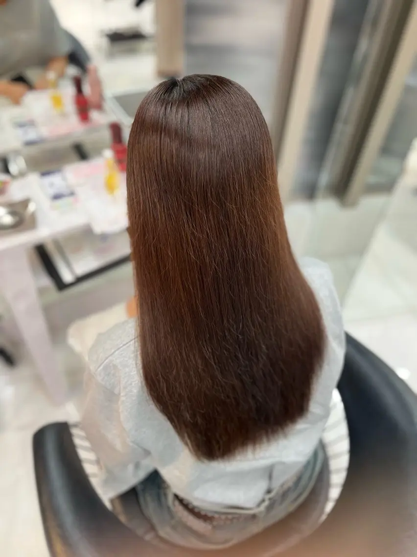 セミロング Rin/寒色系カラー 🦋/うる艶ヘア🫧のヘアスタイル