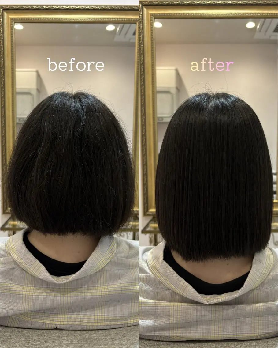 ミディアム 縮毛矯正 Natsuki /北千住/髪質改善のヘアスタイル