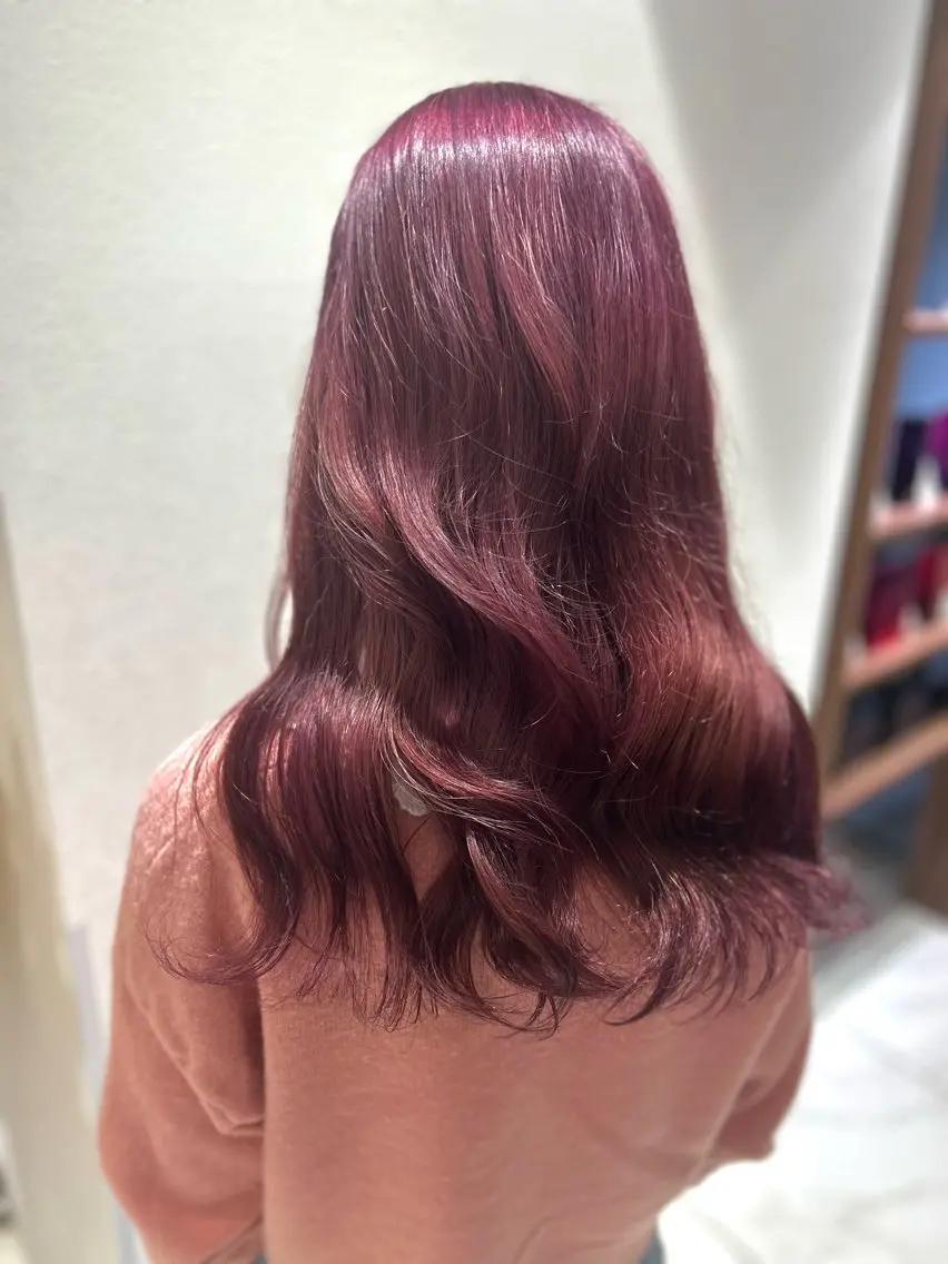 ロング ヘアカラー 長田 有加のヘアスタイル