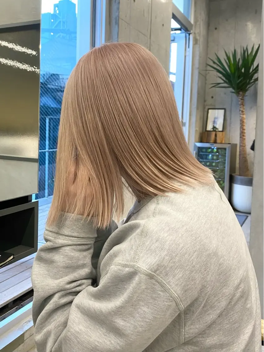 【ミニモ学割】 カット+ケアブリーチ+カラー+トリートメントの写真