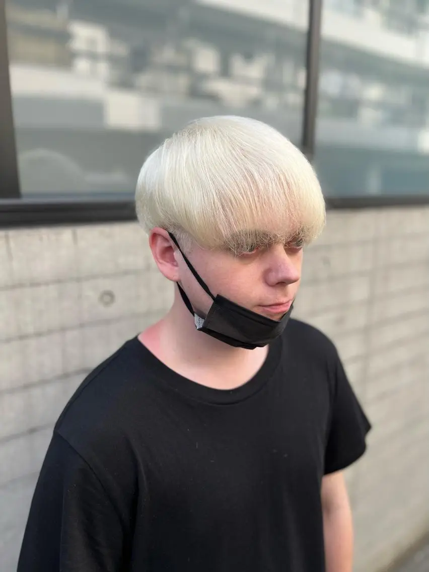 メンズ✨ダブルカラー✨ブリーチ(ケアブリーチ込み)＋カラー✨の写真