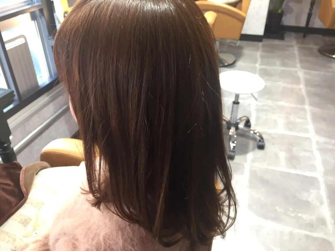セミロング カラー パーマ ヘアアレンジ メンズ キッズ ネイル マツエク・マツパ アッシュ パープルカラー パープルアッシュ パープル 韓国ヘア♡おくれ毛♡ ボブ♡sayakaのヘアスタイル