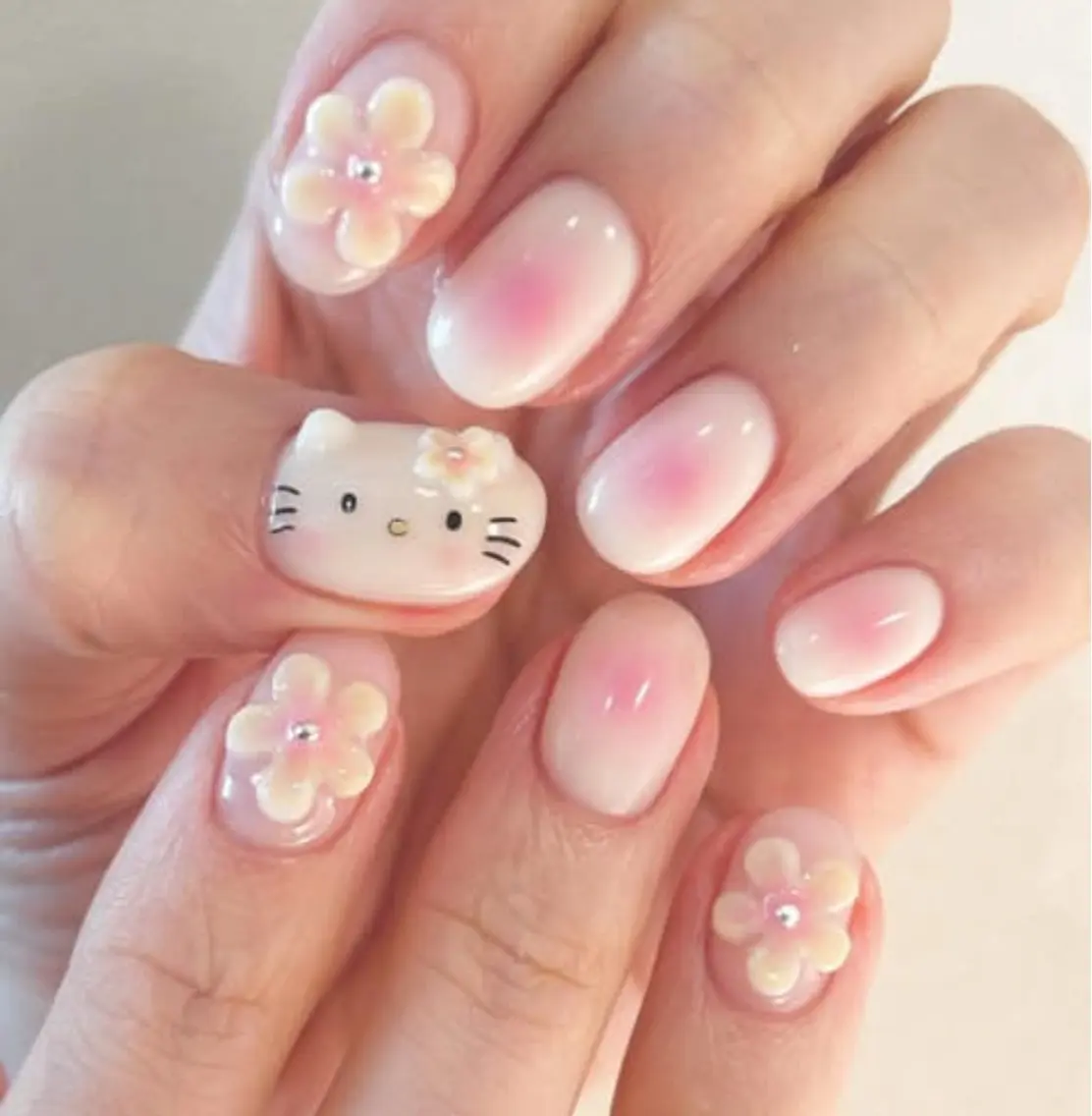 ネイル アートネイル オーロラネイル チークネイル フレンチネイル ガラスフレンチ ハンドネイル 🎀🎀YooLi Nail Salonのネイルデザイン