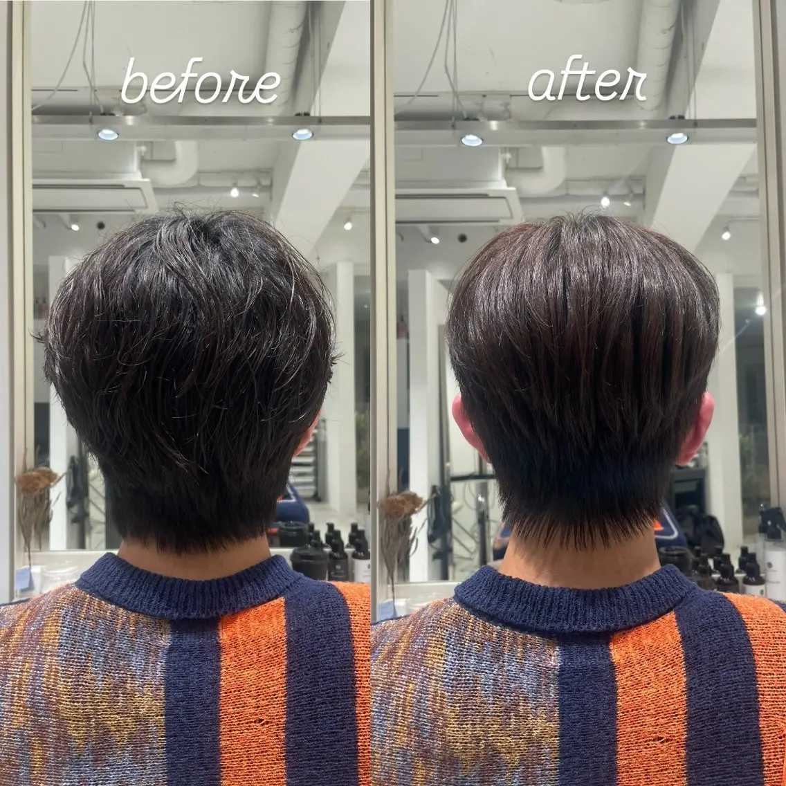 ショート カラー メンズ ブリ—チ🎨パ—マ 🌿表参道ちえ🌿のヘアスタイル