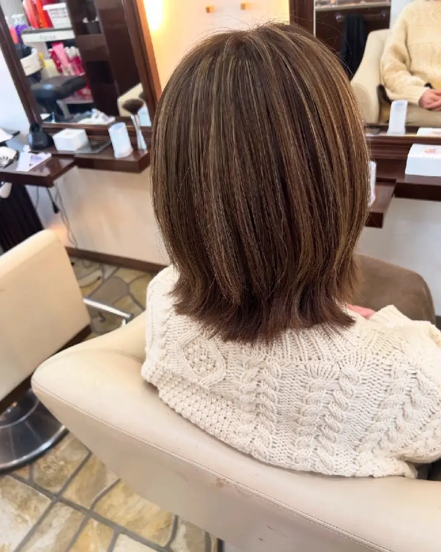 ミディアム 古橋 瑞希のヘアスタイル