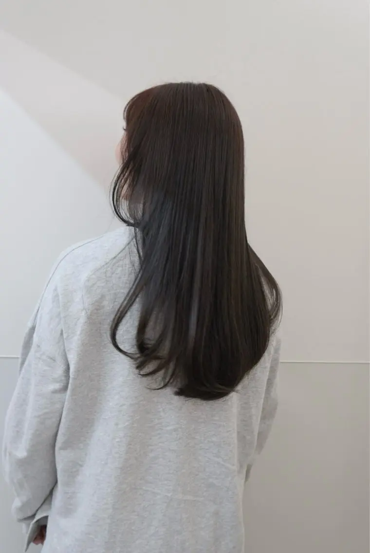 セミロング カラー パーマ ヘアアレンジ メンズ 髪質改善縮毛矯正 ブリーチなしRYOのヘアスタイル