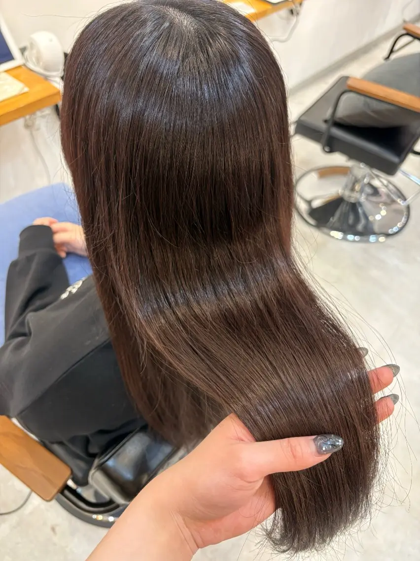 ミディアム カラー ヘアカラー 美白透明感カラー 🤍／kazukiのヘアスタイル