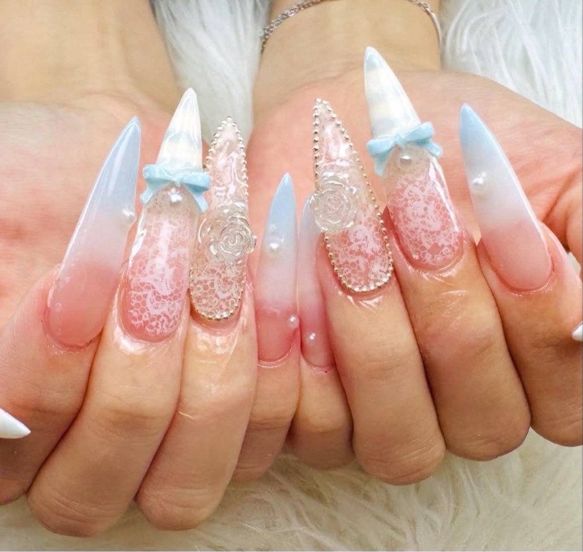 ネイル 長さ出し ジェルネイル 持ち込み ネイルチップ ハンドネイル Kaki ちゃんのネイルデザイン