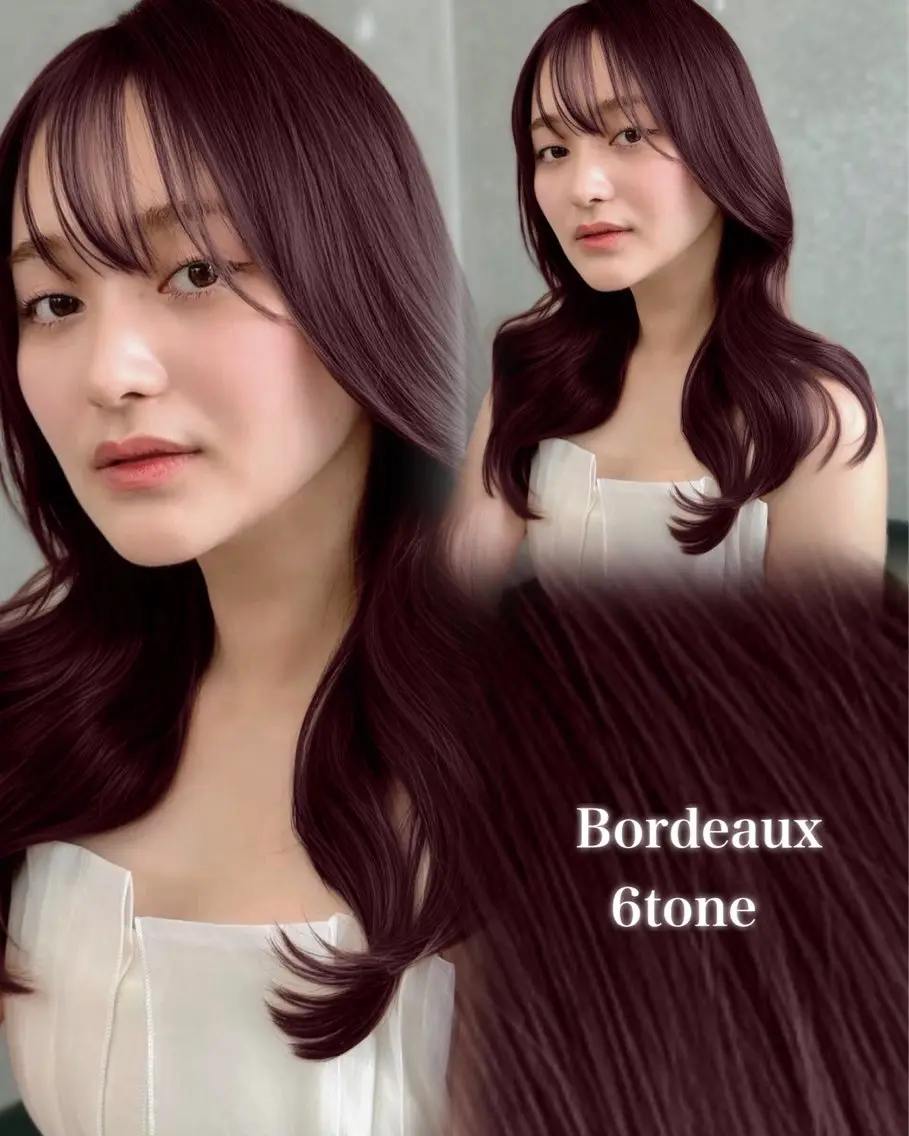 セミロング カラー カット ヘアカラー トリートメント ♥️ブリーチなしW/ カラー/優希/大宮のヘアスタイル