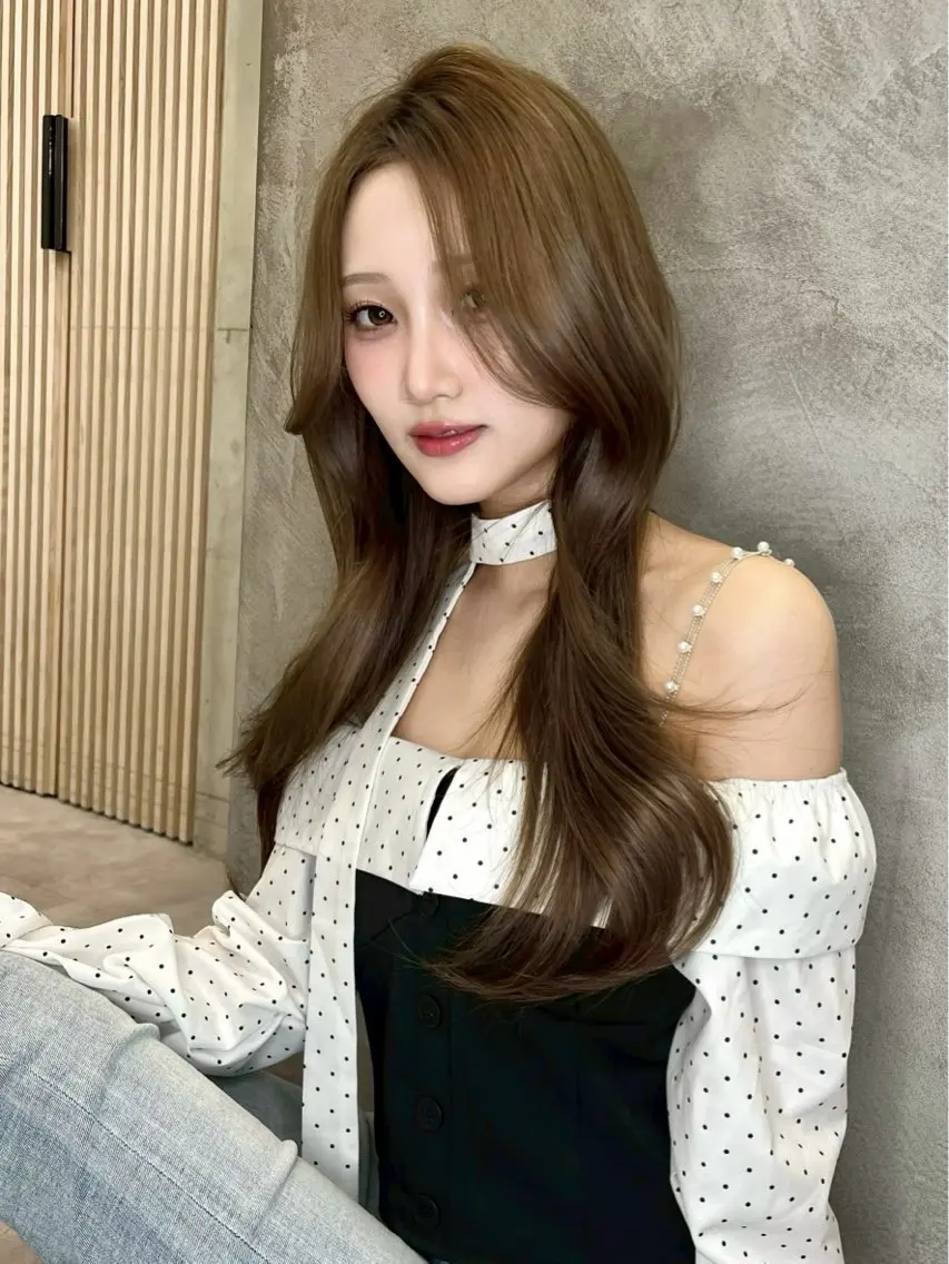 ロング カット トリートメント ヘアセット 大宮ブリーチ縮毛⭕️ 暗髪レイヤーしょうまのヘアスタイル