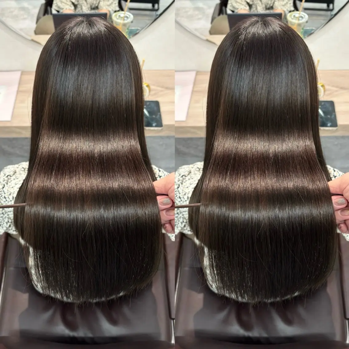 ロング カラー 髪質改善 トリートメント ヘアカラー トリートメント 髪質改善🫧ベージュ 椙山 響のヘアスタイル