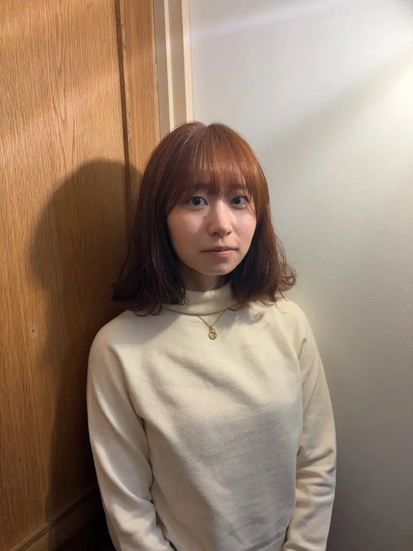 ミディアム カラー パーマ🌀 あきとのヘアスタイル