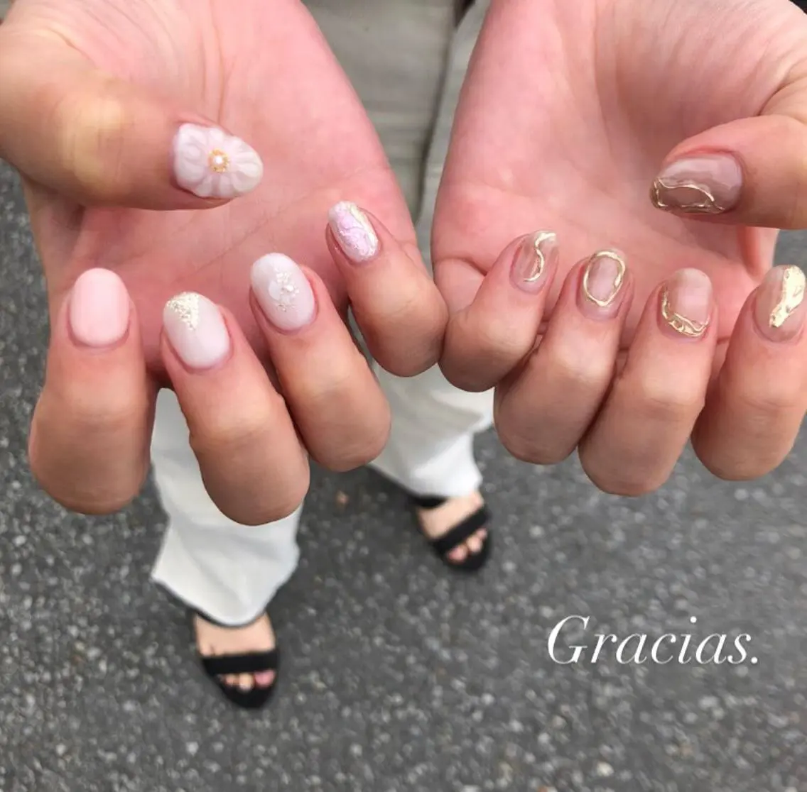 ネイル ハンドネイル Gracias. rieのネイルデザイン