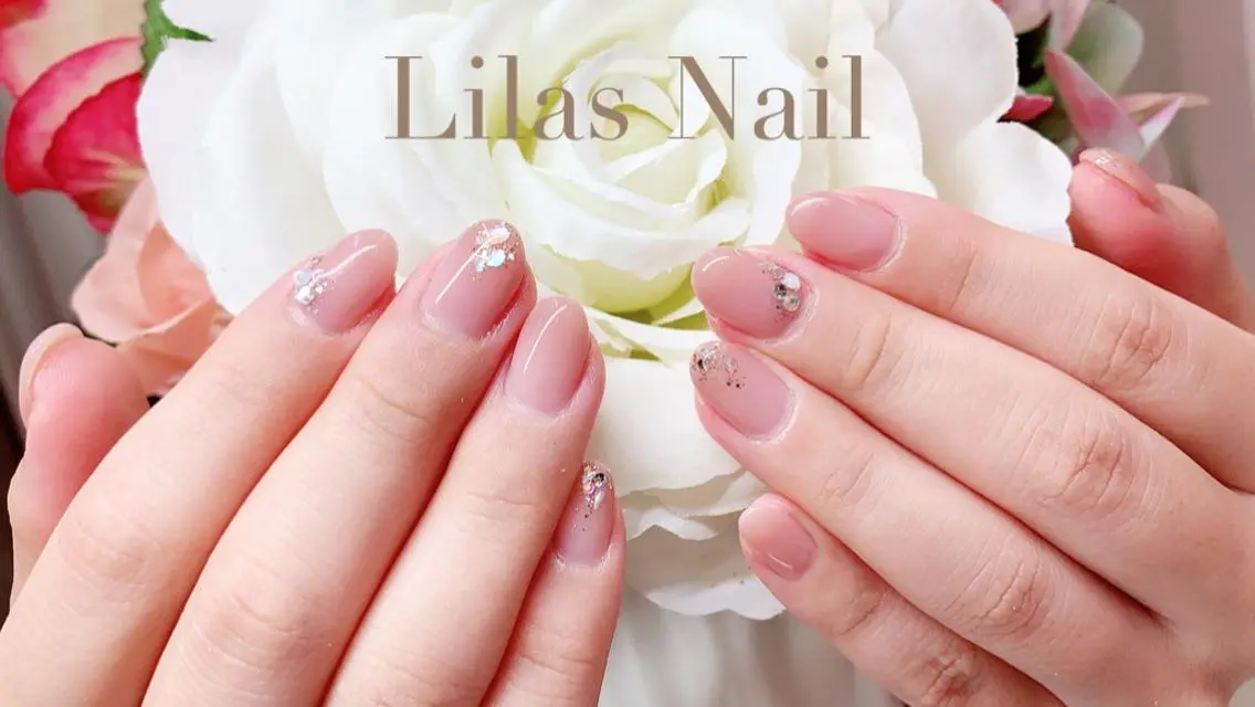 ネイル ジェルネイル ハードジェル キラキラネイル ロングネイル ニュアンスネイル Lilas Nailのネイルデザイン
