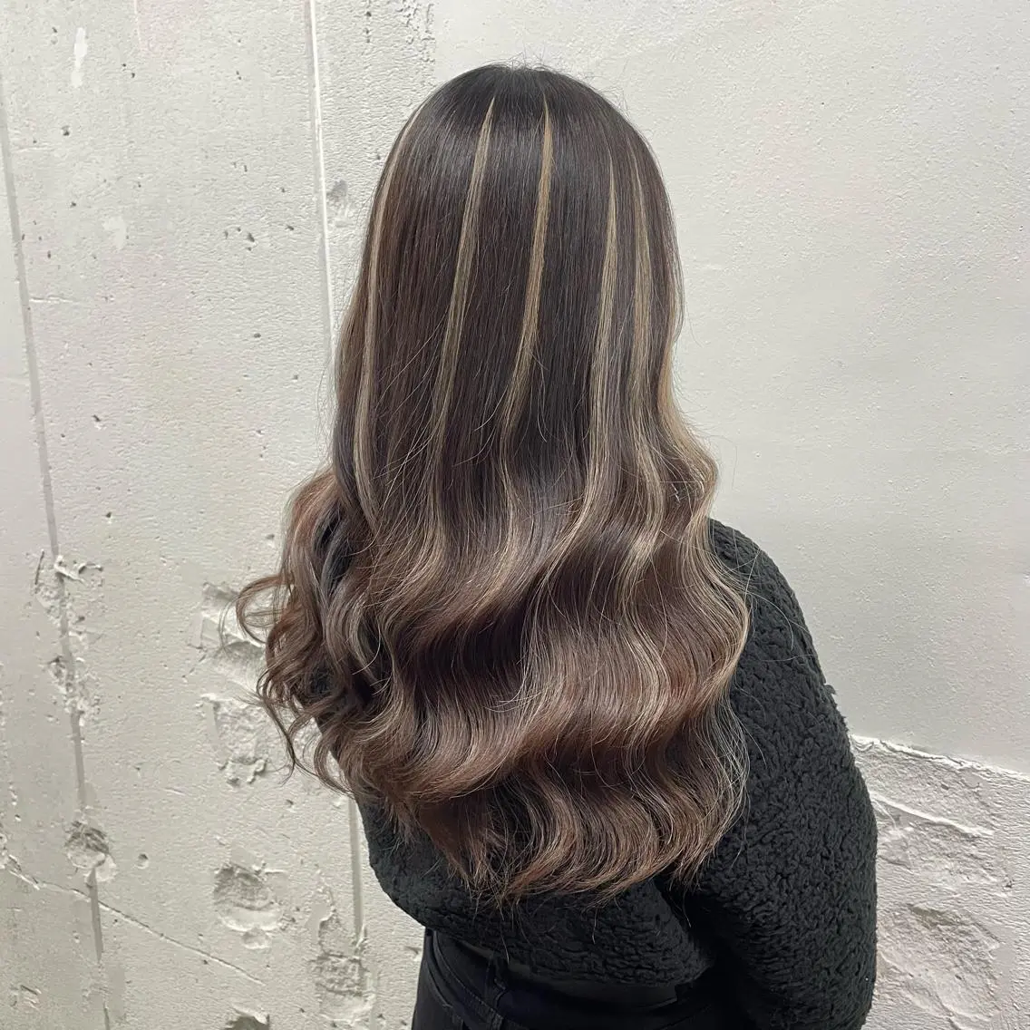 ロング カラー シールエクステ バレイヤージュ ミストバング ダブルカラー  フェイスフレーミング ヘアカラー エクステ 🧡艶髪/エクステ 🫧🧡YUKI❄️のヘアスタイル