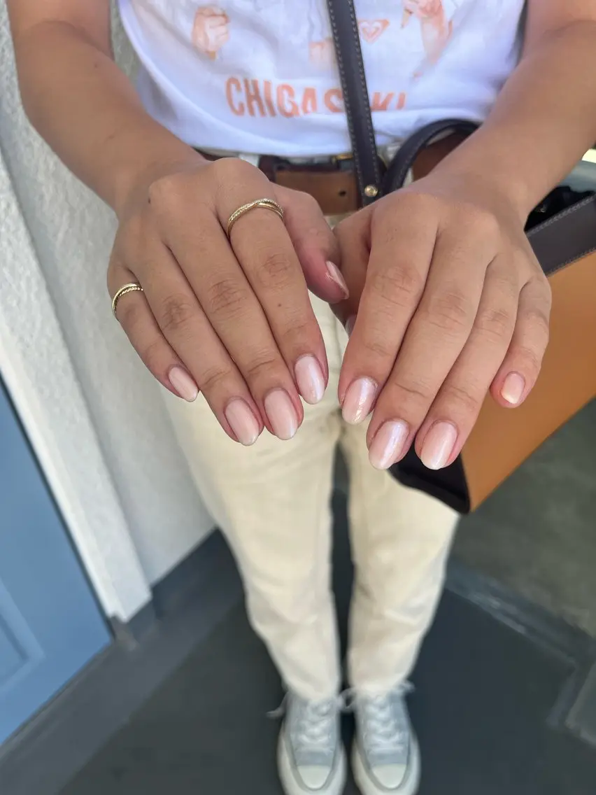 ネイル オーロラネイル ブルー フットネイル フレンチネイル ジェルネイル kiki nail たまプラーザのネイルデザイン