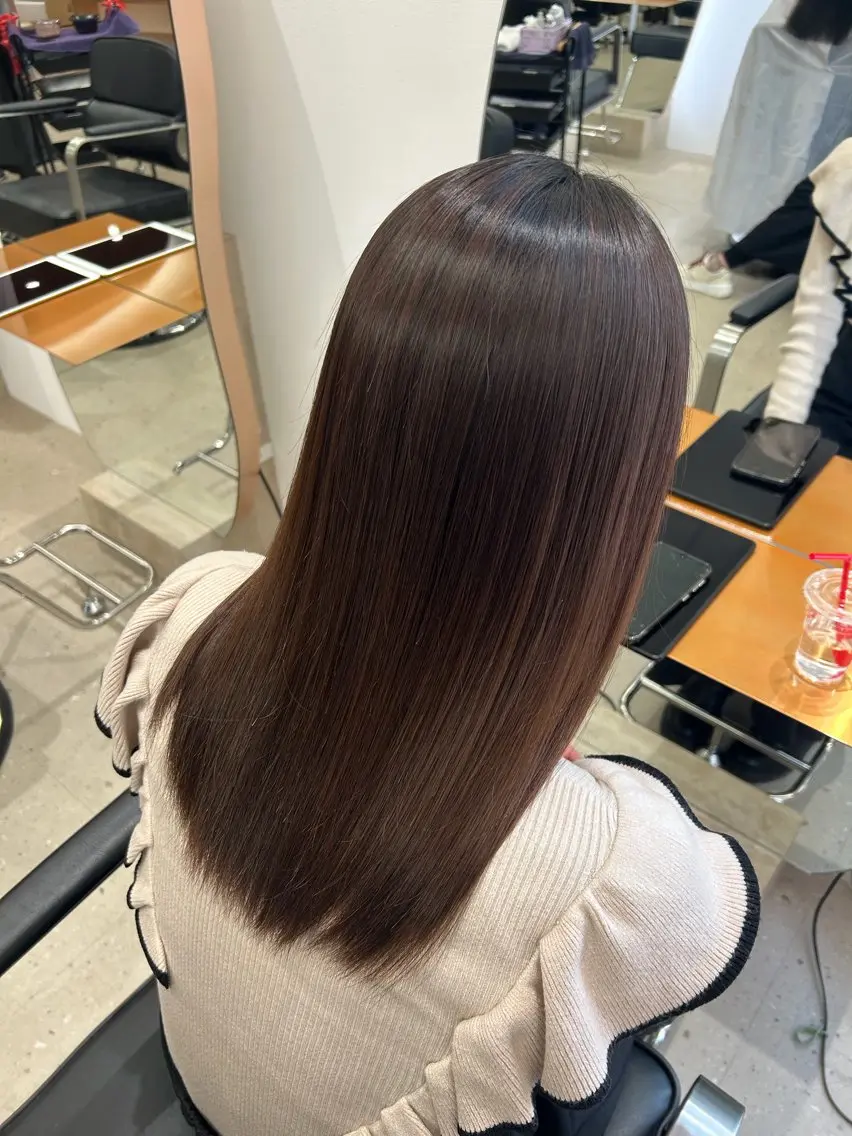 ロング 縮毛矯正 美髪職人/山村 貫太/髪質改善のヘアスタイル