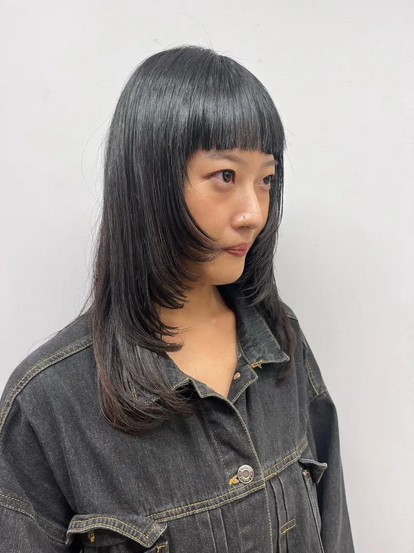 ロング パーマ ヘアアレンジ レイヤーカット 産休の為お休みです! 小島凜のヘアスタイル