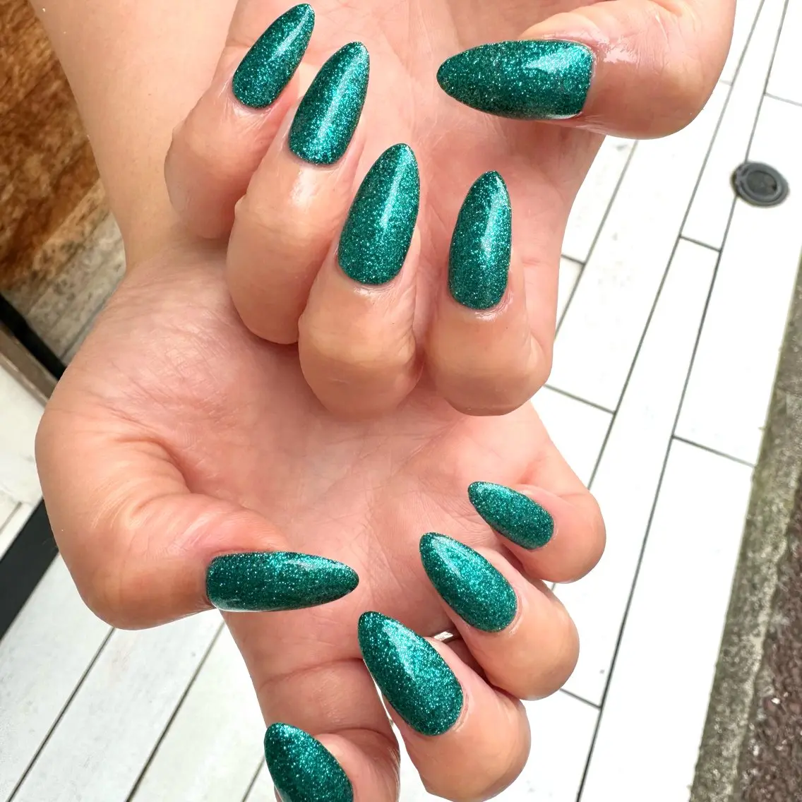 ネイル ラメ(グリッター) ワンカラーネイル 🌺🌴N. Rita🥥のネイルデザイン