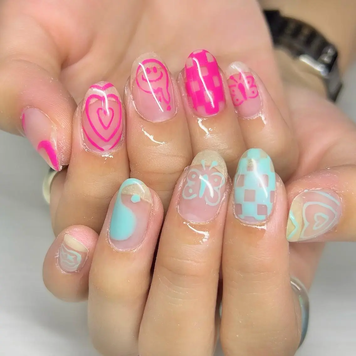 ネイル アートネイル ハンドネイル 【Yappy🌈】 💖P-tanaのネイルデザイン