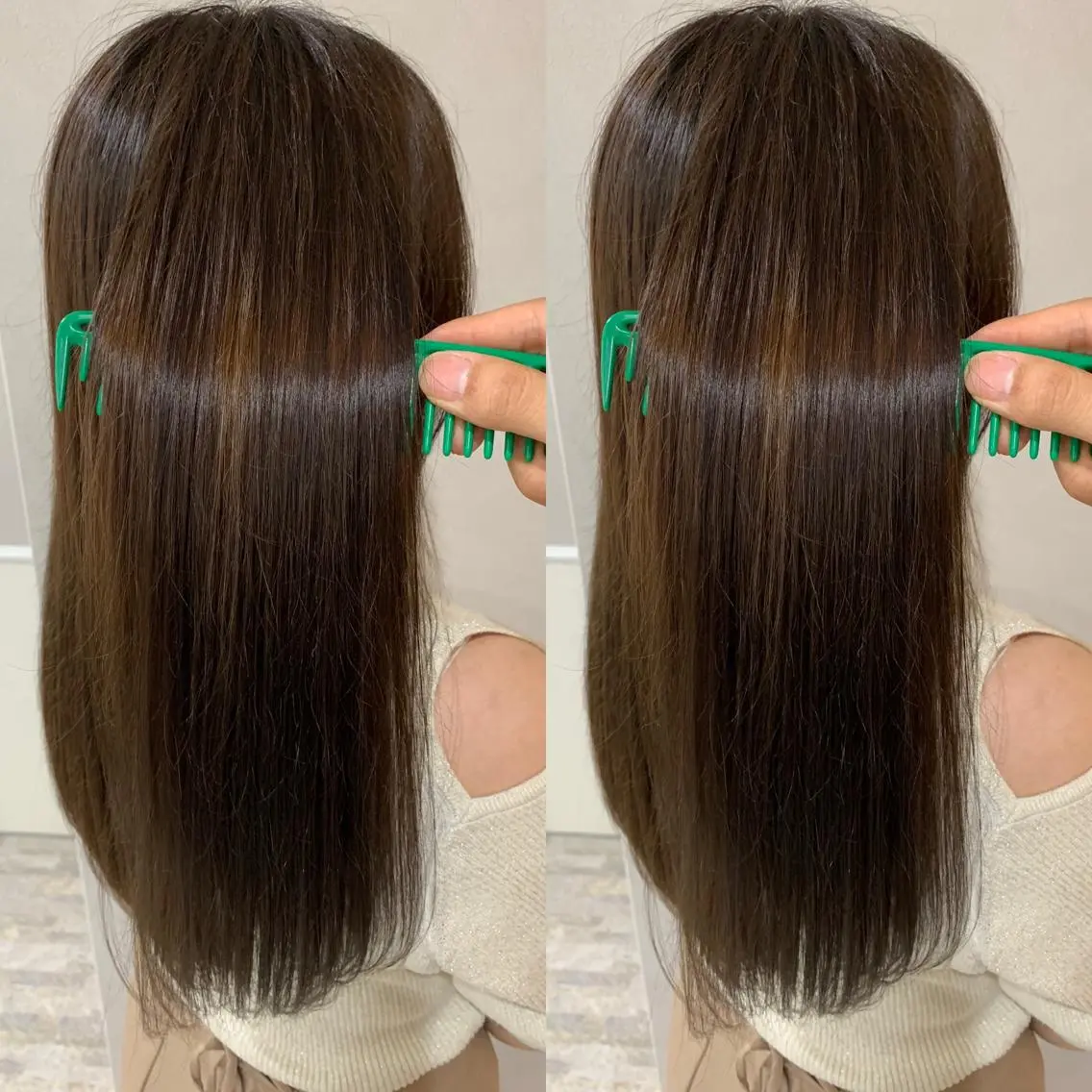 ロング 髪質改善 髪質改善カラーのヘアスタイル