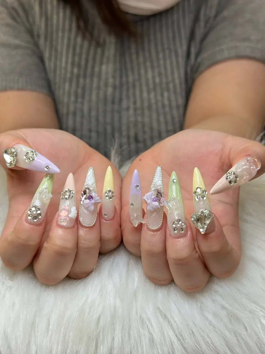 ネイル フレンチネイル グラデーション 韓国ネイル マグネットネイル シンプルネイル CoMo Nailのネイルデザイン