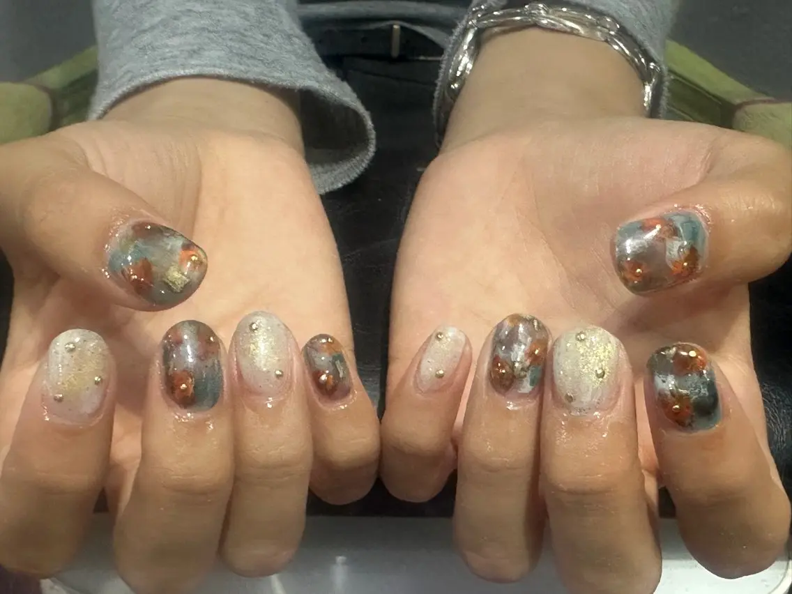 ネイル アートネイル ニュアンス/個性派 ネイル💅EMIのネイルデザイン