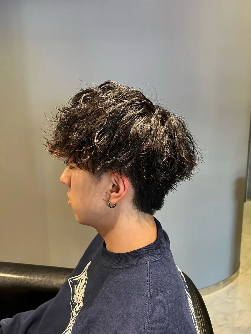 ショート カット ヘアカラー パーマ 武田 颯馬のヘアスタイル