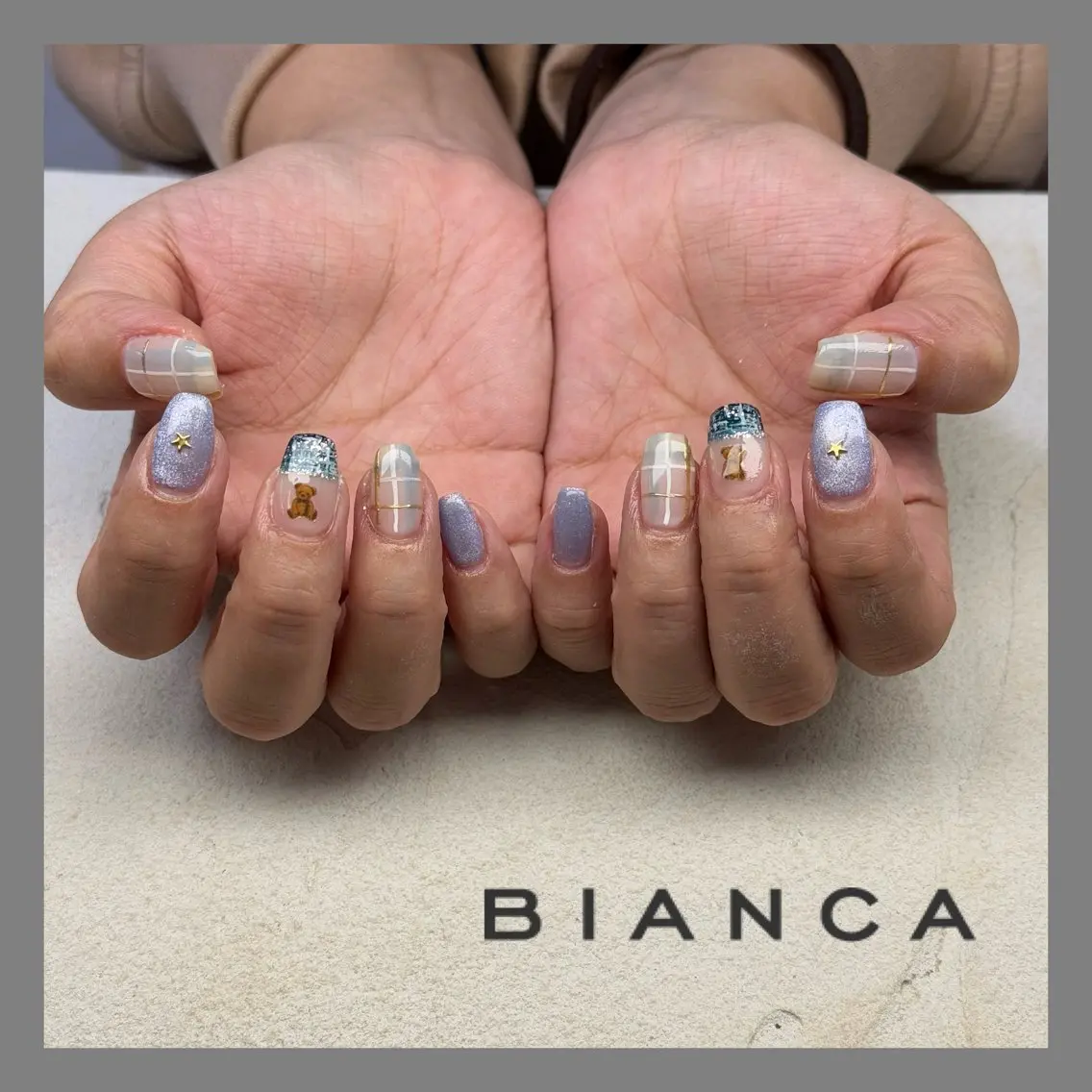 ネイル 持ち込み ハンドネイル Bianca TORII🌞のネイルデザイン