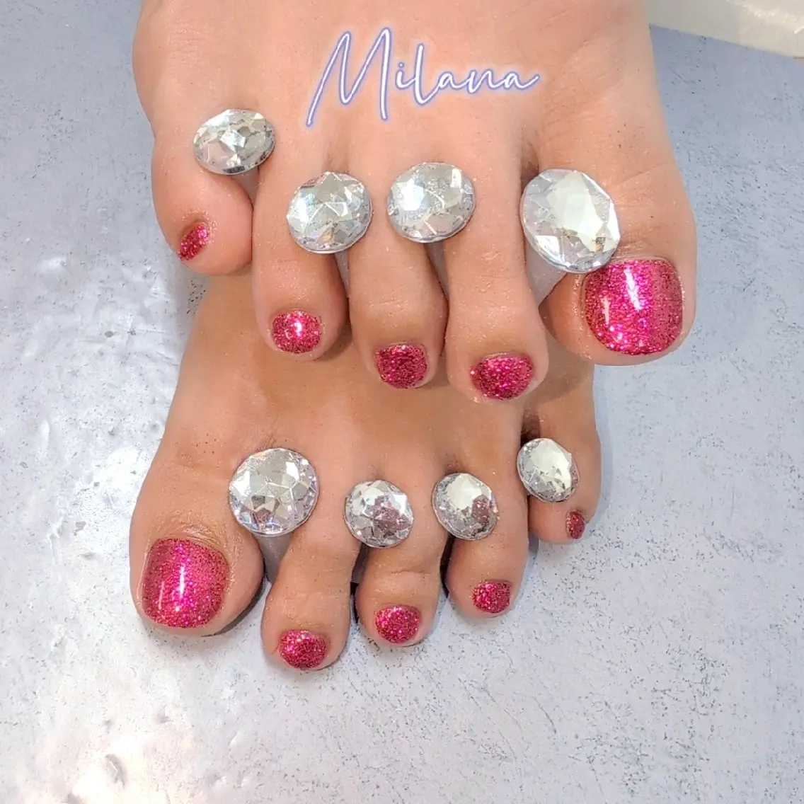 ネイル フットネイル ワンカラーネイル フットネイル Milana 川瀬のネイルデザイン