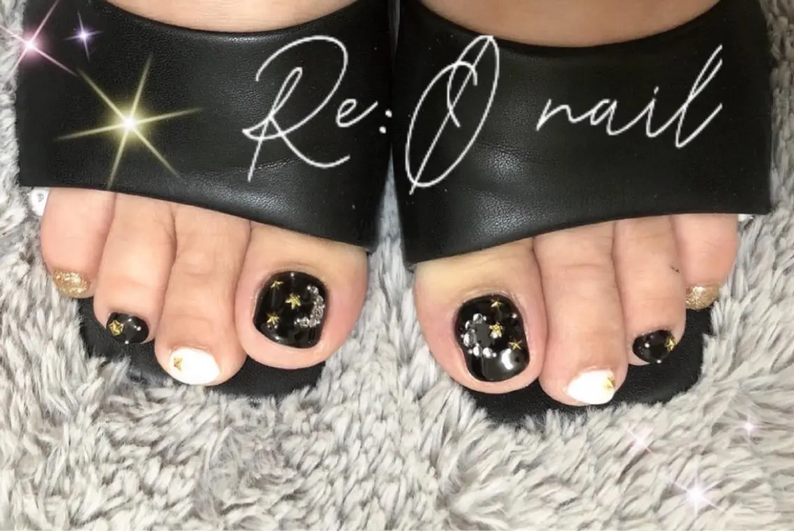 ネイル アートネイル フットネイル Re:Ø nail 🩵TSUJIのネイルデザイン